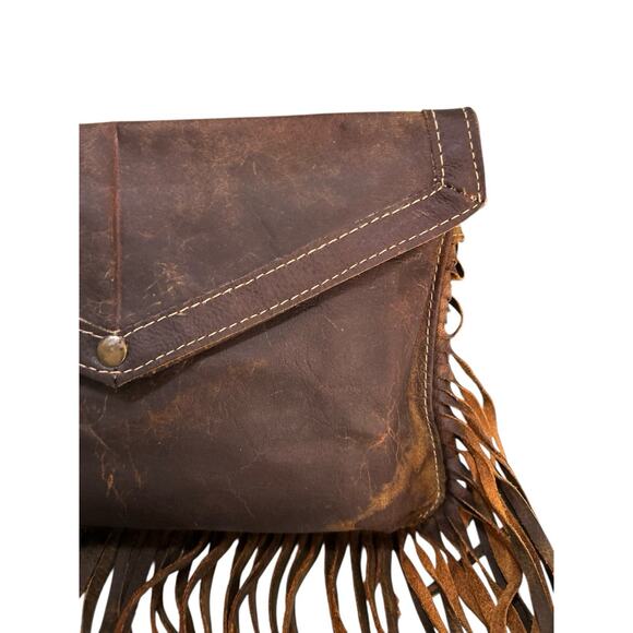 Myra Cowgirl Lover Fringe Western Bag Leather Crossbody Boho Festival Rodeo - Picture 5 of 14